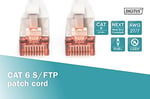 Digitus Professional Cat 6 S-FTP optik ara bağlantı kablosu 0,25 m Gri DK-1644-0025 | 1 Gbit/s – PoE++ – AWG 27/7 – LSZH – RJ45 ağ kablosu yama kablosu – Cat 6A ve Cat 7 ile uyumlu