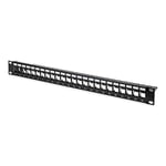 DIGITUS Professional Digitus DN-91411 24 Port 1U Rack Mount Patch Panel - Seçenekler: Cat 3 - Korumasız, Keystone - Korumalı, 25-Port...