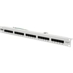 DIGITUS Professional Digitus DN-91411 24 Port 1U Rack Mount Patch Panel - Seçenekler: Cat 3 - Korumasız, Keystone - Korumalı, 25-Port...