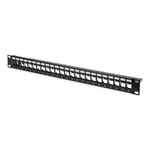 DIGITUS Professional Digitus DN-91411 24 Port 1U Rack Mount Patch Panel - Seçenekler: Cat 3 - Korumasız, Keystone - Korumalı, 25-Port...