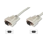 DIGITUS Serielles Anschluss-Kabel - D-Sub 9 zu D-Sub 9 - Buchse zu Buchse - 2.0m - RS-232 - RS-485 - Beige - Seçenekler: D-Sub 9 (Buchse / Buchse) - 2,0 m...
