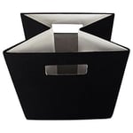 DII Katlanabilir Polyester Saklama Küpü, Katı, Hafif ve Dayanıklı, Küçük Kare, 28x28x28 cm, Siyah - Seçenekler: Small Square, 11x11x11