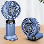 Dijital Göstergeli Mini Vantilatör, Şarjlı Masaüstü Vantilatör, Taşınabilir 12000 Rpm El Fanı, Ergonoik Tasarım, Kademeli ve Sessiz Çalışma, Soğutucu Mini El Fanı, El Tipi ve Masaüstü Kullanım