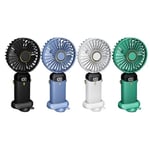 Dijital Göstergeli Mini Vantilatör, Şarjlı Masaüstü Vantilatör, Taşınabilir 12000 Rpm El Fanı, Ergonoik Tasarım, Kademeli ve Sessiz Çalışma, Soğutucu Mini El Fanı, El Tipi ve Masaüstü Kullanım