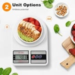 Dijital Mutfak Terazisi 22lb/10kg Kapasite, oz/g Üniteli Paslanmaz Çelik Gıda Ölçeği | Değiştirilebilir USB-C ve Pil Gücü | Yemek Hazırlama, Yemek Pişirme, Pişirme için İdeal