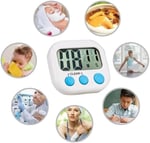 Dijital mutfak zamanlayıcı, 2 adet dijital yumurta saati Kuechenwecker pişirme Timer saat Kitchen Timer kısa zaman ölçücü büyük LCD ekran ve sesli alarm ve magnet