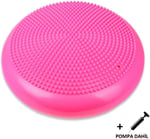 Dikenli Havalı Denge Minderi Pembe, Tırtıklı Denge Pedi 35 cm(POMPA DAHİL) Pembe