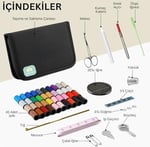 Dikiş Seti - Taşınabilir Geniş Acil Durum ve Seyehat Dikiş Kiti | İplik, İğne, Makas, Mezura Dahil | Seyahat ve Ev Kullanımı İçin | Kadın & Erkek Hediye Seti ( - Seçenekler: Set-1, Set-2, Set-3, Set-4