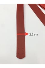 Dikmeli Spor Sap/Çanta Sapı/Deri Dikmeli Sap 70 Cm, kırmızı