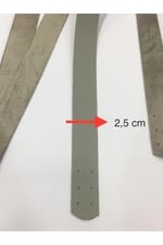 Dikmeli Spor Sap/Çanta Sapı/Deri Dikmeli Sap 70 Cm, gri