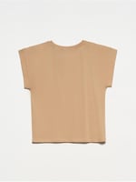 Dilvin Bisiklet Yaka T-shirt bej s