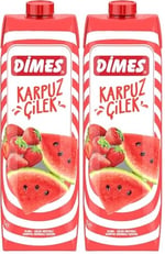 Dimes Karpuz Çilek İçeceği 1 L 2li paket