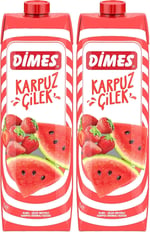 Dimes Karpuz Çilek İçeceği 1 L 2li paket