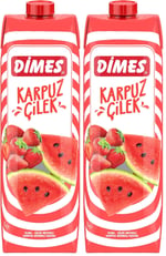 Dimes Karpuz Çilek İçeceği 1 L 2li paket