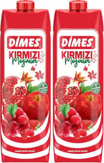 Dimes Kırmızı Karışık İçecek, 1000ml 2li paket