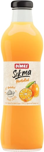 DİMES Sıkma Portakal Suyu Cam Şişe 700ml