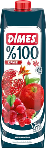 Dimes%100 Kırmızı Karışık Meyve Suyu, 1000ml