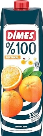 Dimes%100 Saf Portakal Suyu Tetrapak 1000 ml