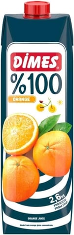 Dimes%100 Saf Portakal Suyu Tetrapak 1000 ml