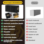 Ding Defend 110 Paket Ticaret Kartı Koruyucuları - Sert Plastik Levha - Kaplan Tasarımı - 9,5 x 11,5 cm