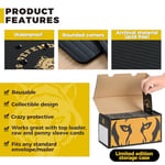 Ding Defend 110 Paket Ticaret Kartı Koruyucuları - Sert Plastik Levha - Kaplan Tasarımı - 9,5 x 11,5 cm