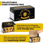 Ding Defend 110 Paket Ticaret Kartı Koruyucuları - Sert Plastik Levha - Kaplan Tasarımı - 9,5 x 11,5 cm
