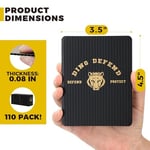 Ding Defend 110 Paket Ticaret Kartı Koruyucuları - Sert Plastik Levha - Kaplan Tasarımı - 9,5 x 11,5 cm