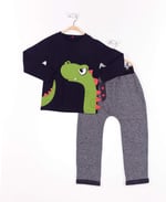 Dino Moe Erkek Çocuk T-shirt Pantolon Takım