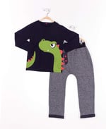 Dino Moe Erkek Çocuk T-shirt Pantolon Takım