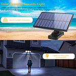 Dış mekan için solar lamba, hareket sensörlü, LED, 3 ayarlanabilir başlıklı, 270° geniş açılı, IP65 su geçirmez, 16,5 ft kablolu, iç ve dış mekanlar için uygundur