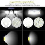 Dış mekan için solar lamba, hareket sensörlü, LED, 3 ayarlanabilir başlıklı, 270° geniş açılı, IP65 su geçirmez, 16,5 ft kablolu, iç ve dış mekanlar için uygundur