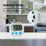 Discoball 2'li dijital mutfak Timer geri sayım saati Kuechenwecker kısa zaman ölçücü Kitchen manyetik kronometre elektronik bellek anı LED ekran sesi tamamen kapatmak için magnet katlanır stand plasti