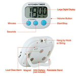 Discoball 2'li dijital mutfak Timer geri sayım saati Kuechenwecker kısa zaman ölçücü Kitchen manyetik kronometre elektronik bellek anı LED ekran sesi tamamen kapatmak için magnet katlanır stand plasti