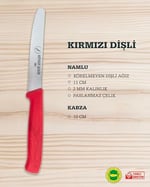 Dişli Mutfak Bıçağı - Yerli Üretim (10,5 cm)