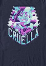 Disney 101 Dalmaçyalı - Cruella Bisiklet Yaka Tişört Unisex Yetişkin