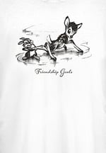 Disney Bambi - Bambi Friendship Bisiklet Yaka T-Shirt Tişört Kadın