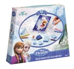 Disney Frozen Bastel-Set mit 6 Stempel, 5 Buntstifte, 1 Stempelkissen und 1 Zeichenblock - im süßen Eiskönigin Look