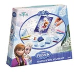 Disney Frozen Bastel-Set mit 6 Stempel, 5 Buntstifte, 1 Stempelkissen und 1 Zeichenblock - im süßen Eiskönigin Look