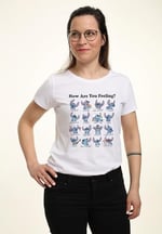 Disney Lilo & Stitch - STITCH MOODS Bisiklet Yaka T-Shirt Tişört Kadın