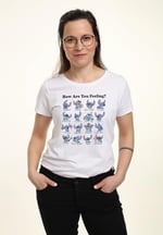 Disney Lilo & Stitch - STITCH MOODS Bisiklet Yaka T-Shirt Tişört Kadın