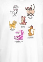 Disney Mickey and Friends - Cat Breeds Bisiklet Yaka T-Shirt Tişört Kadın