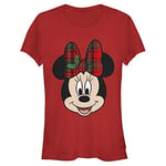 Disney Mickey Classic - Minnie Yılbaşı Temalı Bisiklet Yaka Tişört Kadın