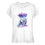 Disney Winnie the Pooh - WATERCOLOR EEYORE Bisiklet Yaka T-Shirt Tişört Kadın