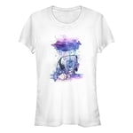 Disney Winnie the Pooh - WATERCOLOR EEYORE Bisiklet Yaka T-Shirt Tişört Kadın