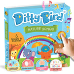 DITTY BIRD Baby Nature Songs - İngilizce öğrenmek için 6 ses düğmeli ilk bebek oyuncağım.