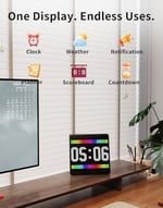 Divoom Pixoo-max Çok Amaçlı Dijital Fotoğraf Çerçevesi Bluetooth, 32 X 32 Programlanabilir Piksel Sanat Led Ekran, Oyun Aksesuarları, Neon Işık Oda Dekorasyonu için, Pencere Tabela (Siyah)