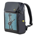 DIVOOM Pixoo Pixoo Pixoo Pixoo Art Laptop Sırt Çantası Erkek 15 inç Su Geçirmez Okul Sırt Çantası Laptop Sırt Çantası Kadın Günlük Çantası 16 x 16 RGB LED Ekranlı Erkek Kadın Okul İş Seyahat, Siyah