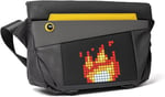 Divoom Pixoo Slingbag-V Omuz Çantası, LED Özelleştirilebilir Animasyon Ekranı ve Uygulama Kontrolü, Siyah, Tek Boyut, Siyah/beyaz, One Size, Gündelik