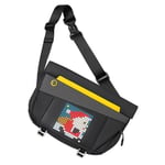 Divoom Üniseks Sling Bag V Bagaj El Bagajı, Siyah, Siyah, big
