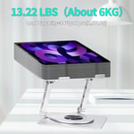 Dizüstü Bilgisayar Standı - Alüminyum Alaşımlı Stand 360 Derece Dönebilen PC Katlanabilir Ergonomik, Yükseklik ve Açı Ayarlanabilir, iPad, Dizüstü Bilgisayarlar ve Tabletler ile Uyumlu, 17 İnç